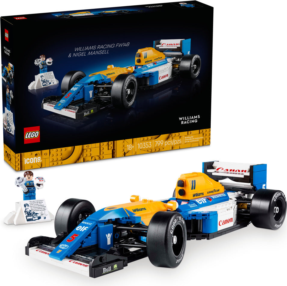 LEGO Icons: Williams Racing FW14B & Nigel Mansell